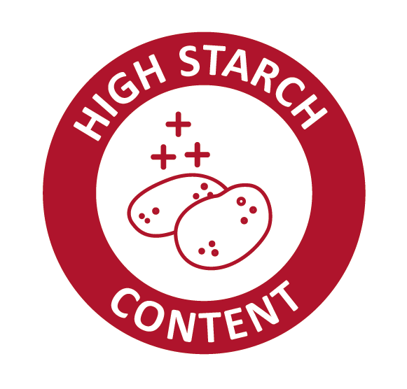 high starch content